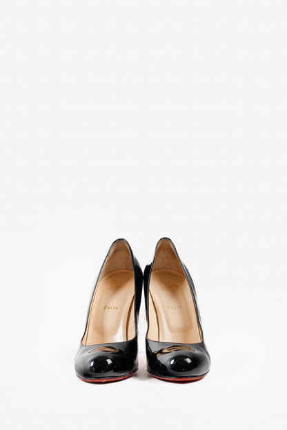 Christian Louboutin Black Patent Calf Leather Pumps