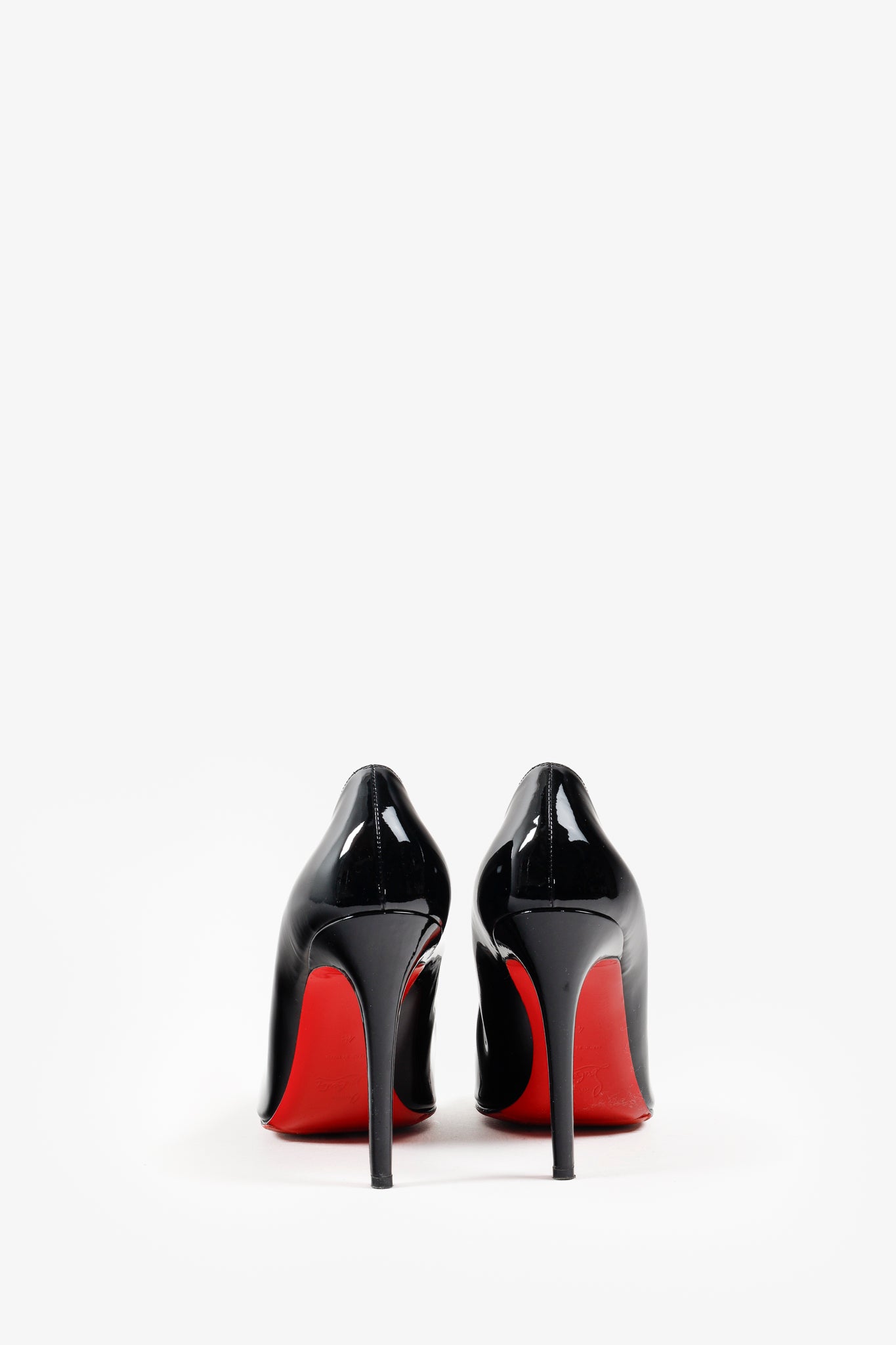 Christian Louboutin Black Patent Calf Leather Pumps