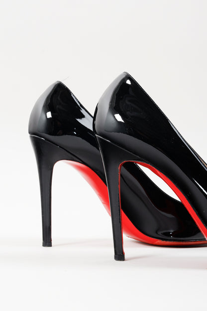 Christian Louboutin Black Patent Calf Leather Pumps