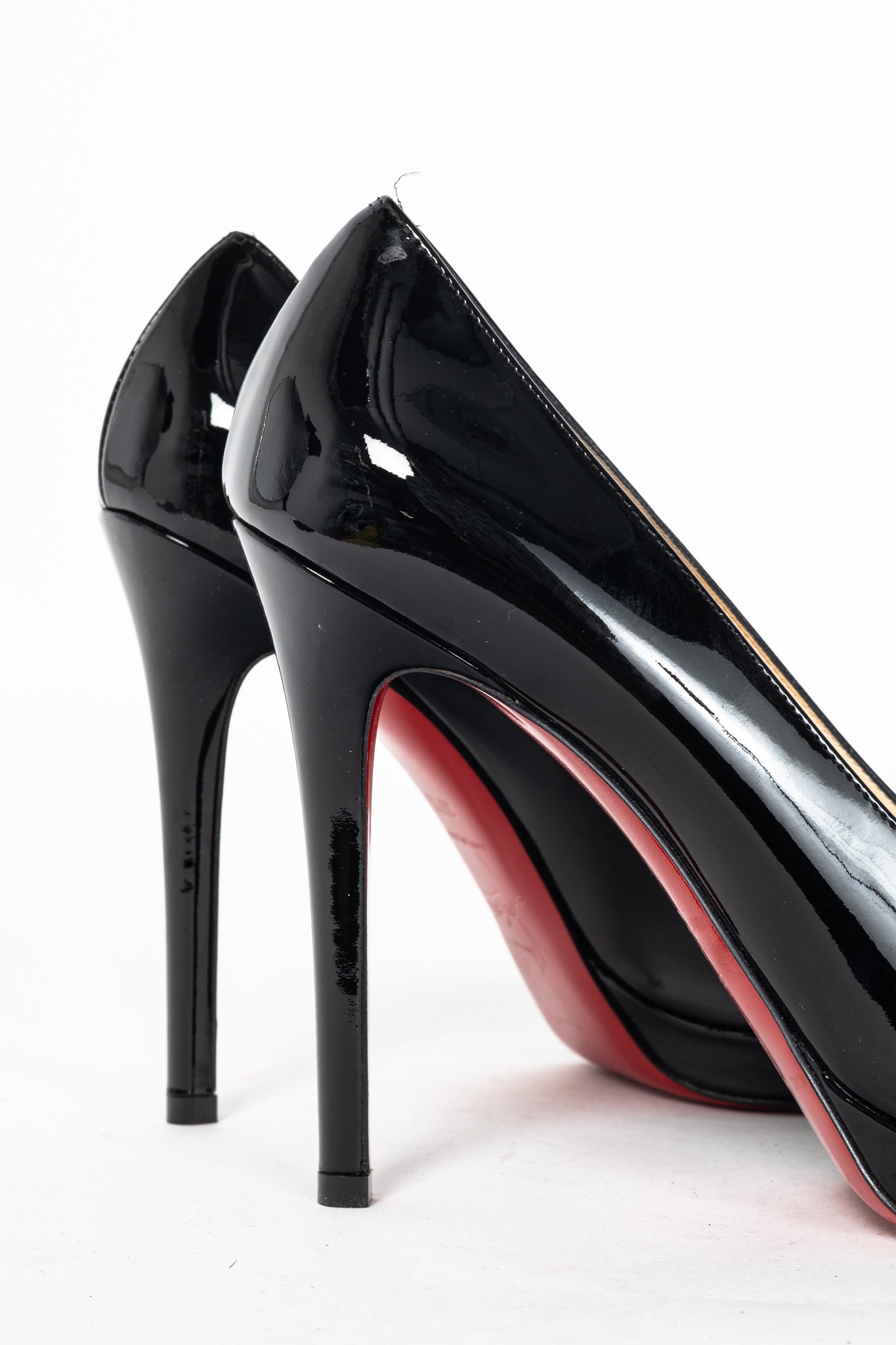 Christian Louboutin New Simple 120 Black Patent Calf Leather Pumps
