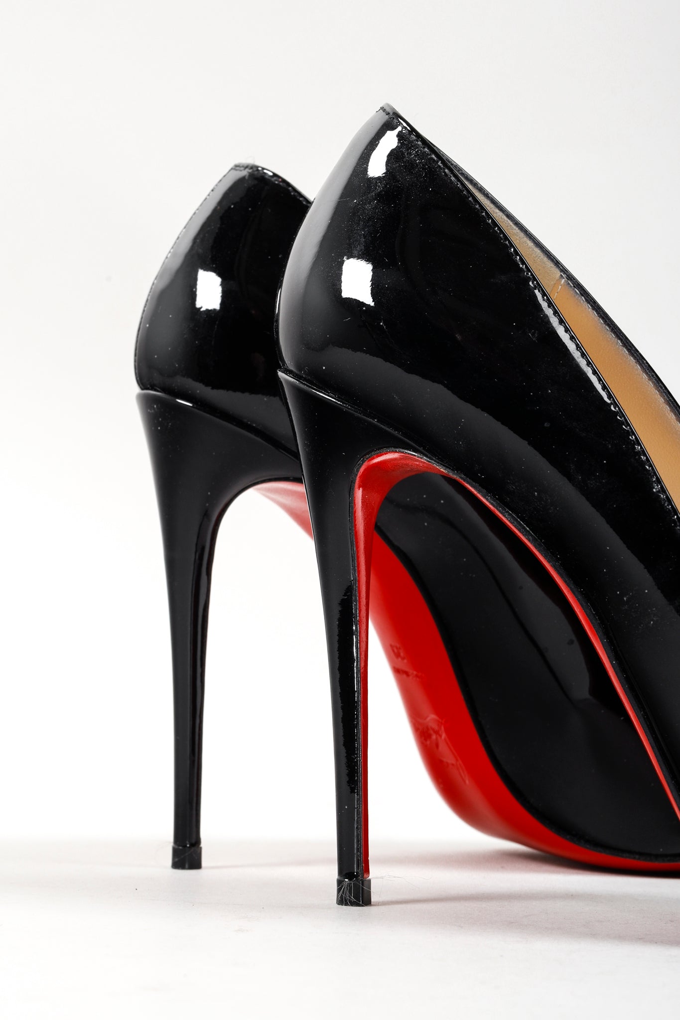 Christian Louboutin Black Patent Leather Pigalle Pumps