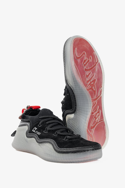 Christian Louboutin Arpoador Black Suede Low-Top Sneakers