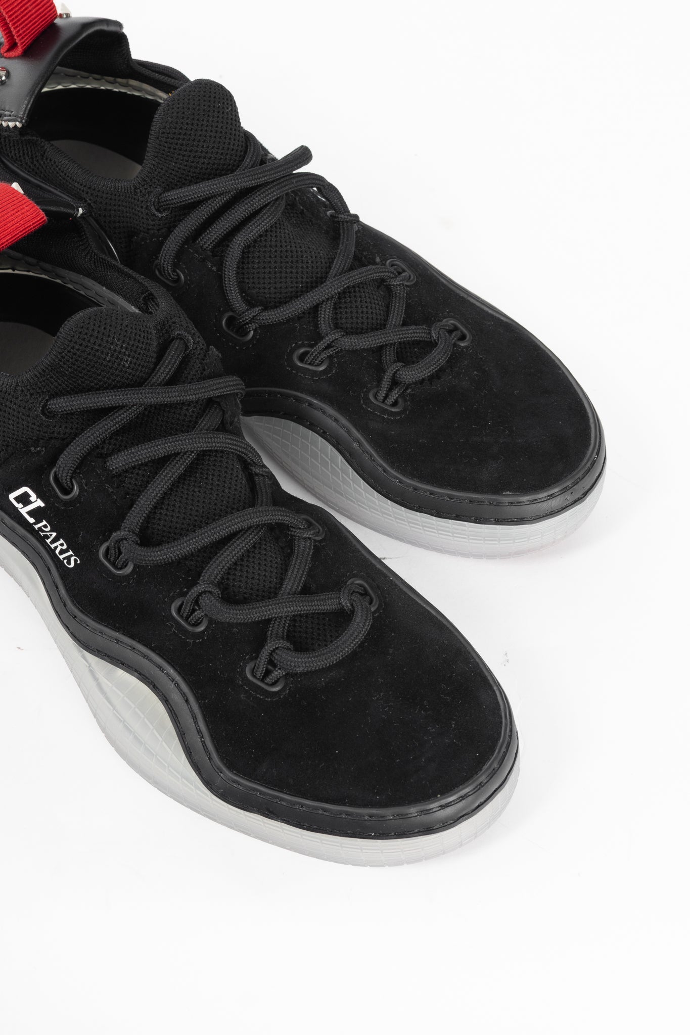 Christian Louboutin Arpoador Black Suede Low-Top Sneakers