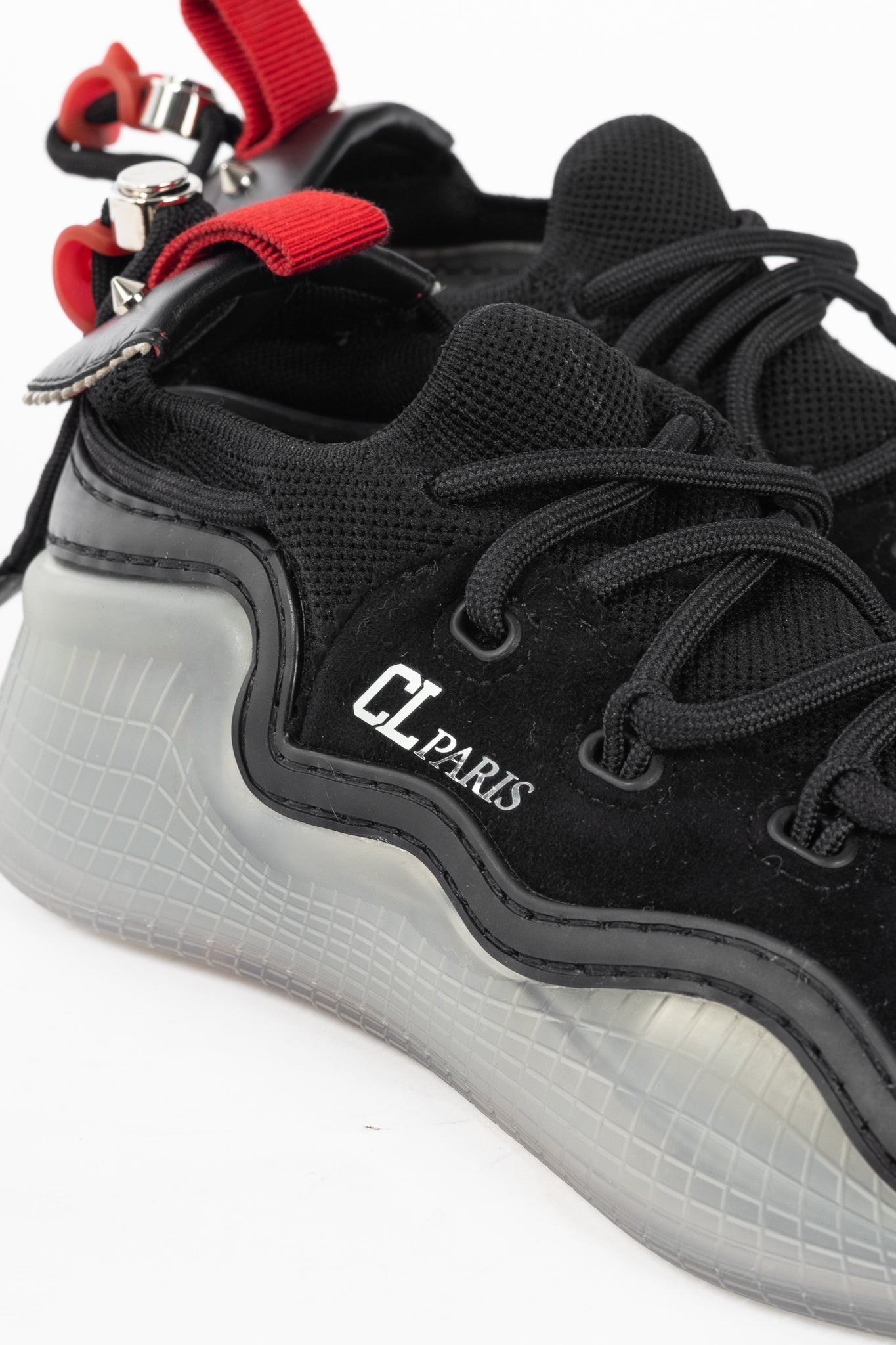 Christian Louboutin Arpoador Black Suede Low-Top Sneakers