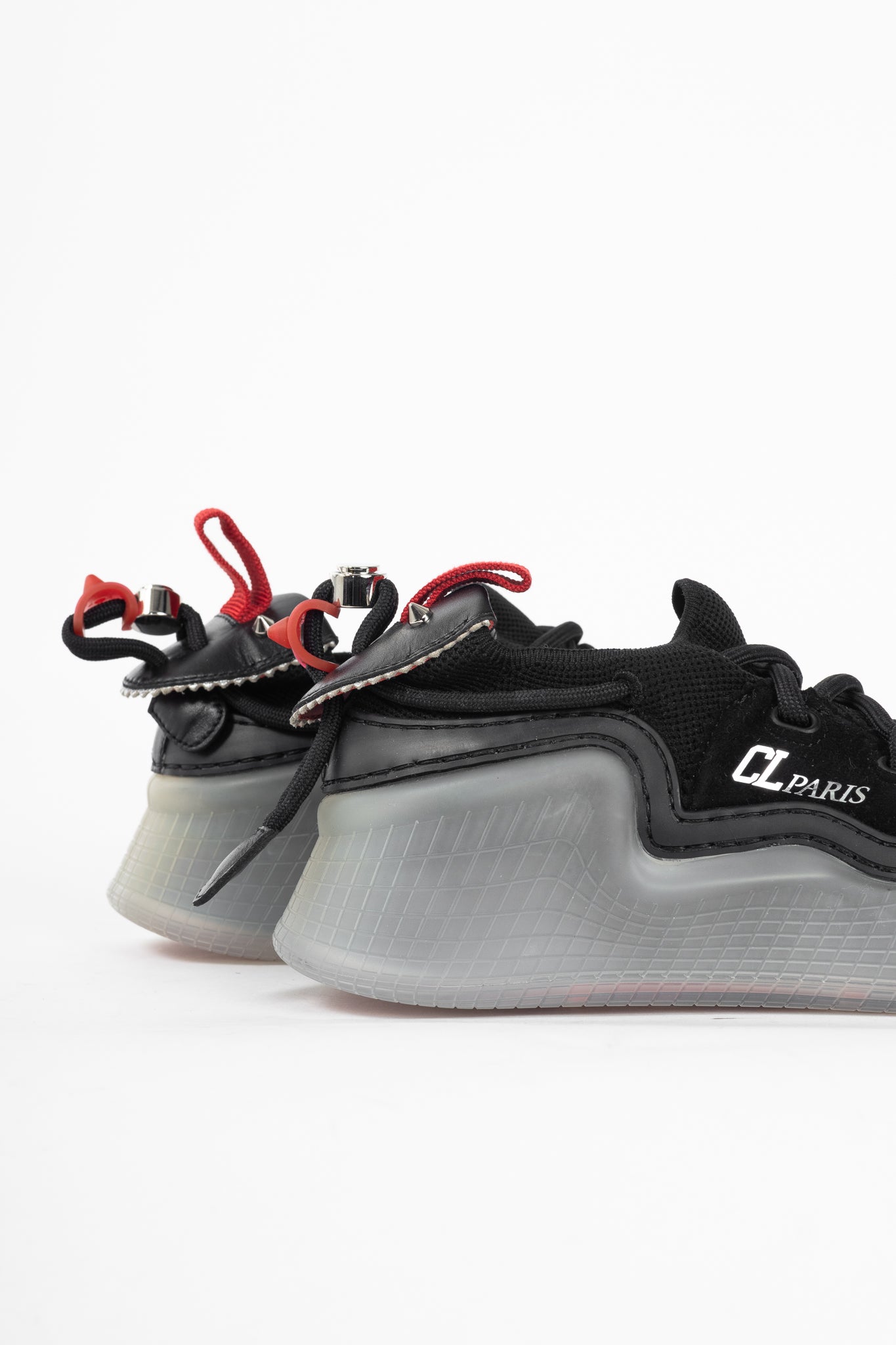 Christian Louboutin Arpoador Black Suede Low-Top Sneakers