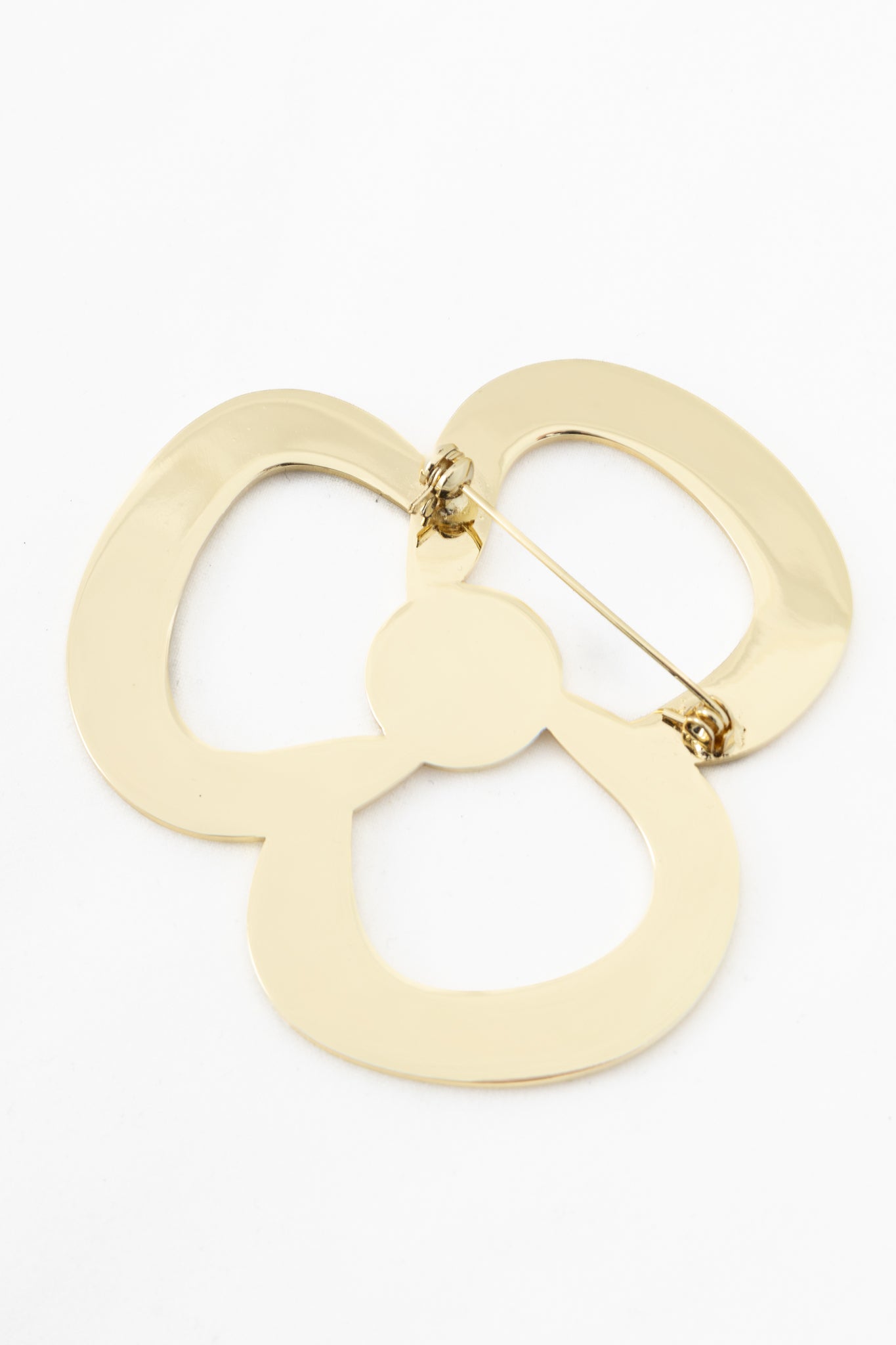Christian Louboutin Yellow Enamel & Gold-Tone Flower Brooch