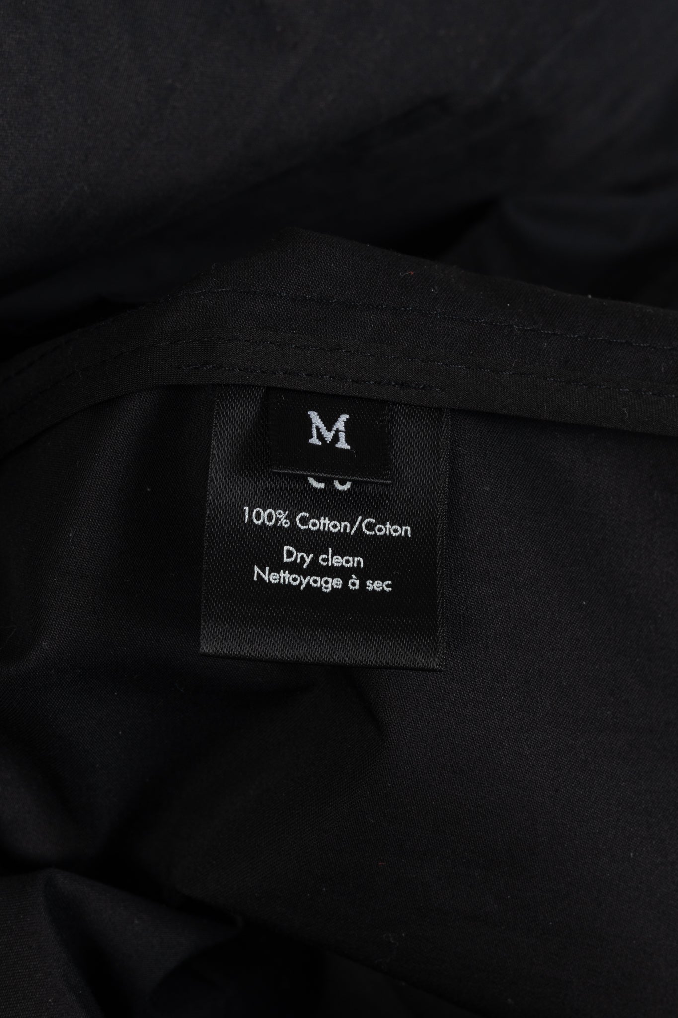 Co SS18 Black Cotton Poplin Pleated-Back Shirt