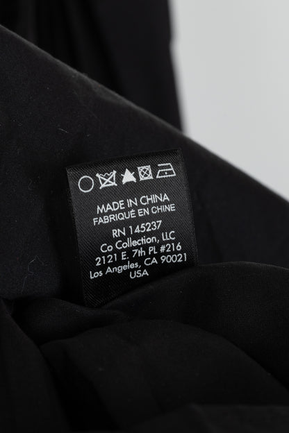 Co SS18 Black Cotton Poplin Pleated-Back Shirt
