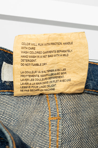 Junya Watanabe Comme des Garcons Blue Cotton Denim Slim Jeans
