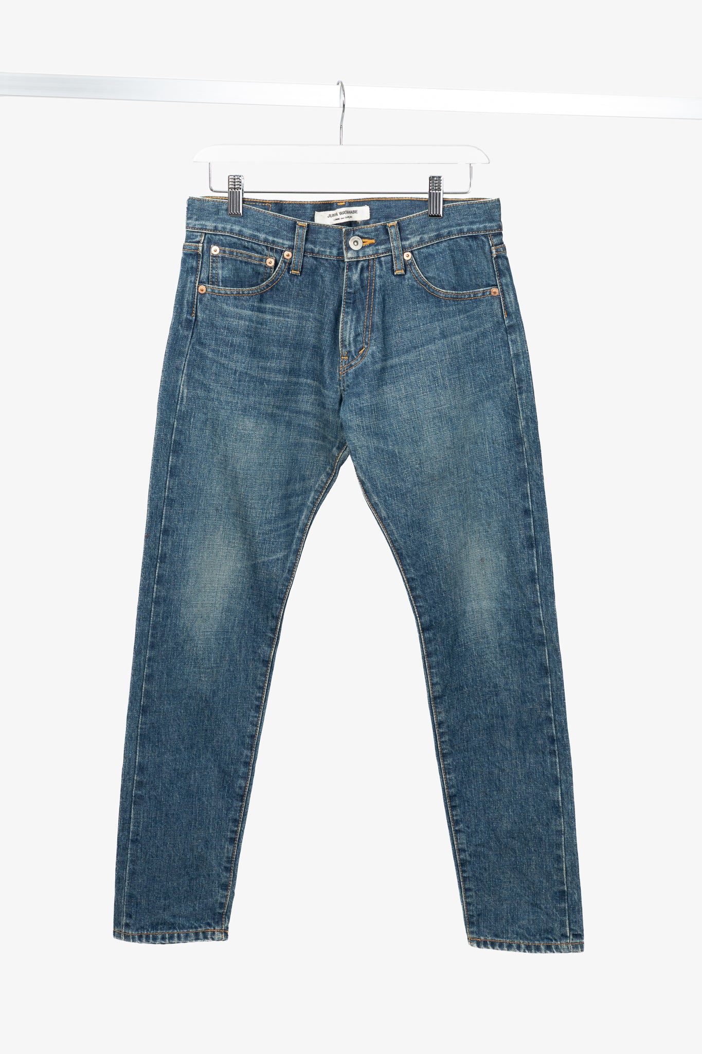 Junya Watanabe Comme des Garcons Blue Cotton Denim Slim Jeans