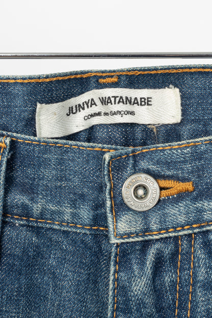 Junya Watanabe Comme des Garcons Blue Cotton Denim Slim Jeans