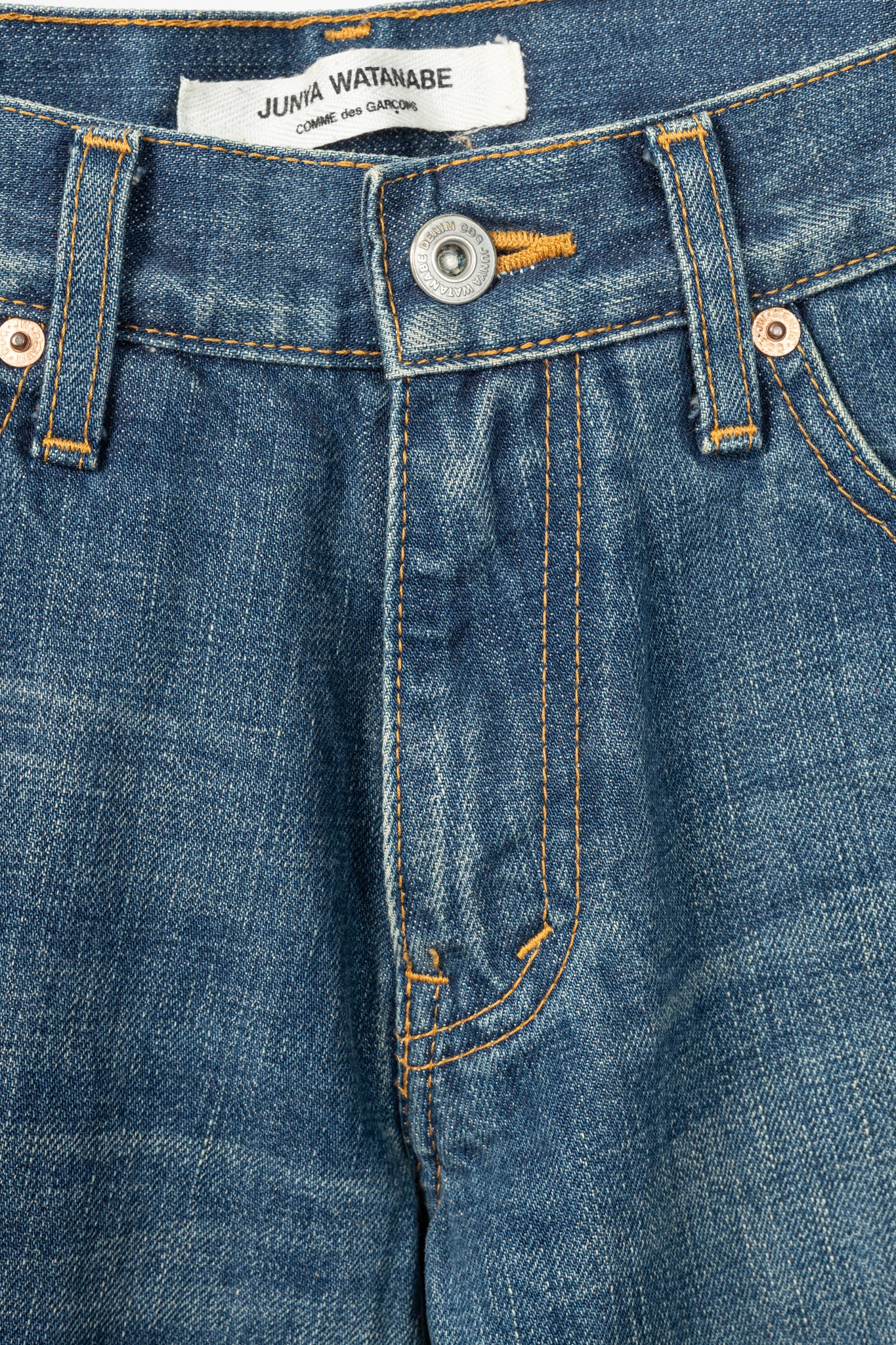 Junya Watanabe Comme des Garcons Blue Cotton Denim Slim Jeans