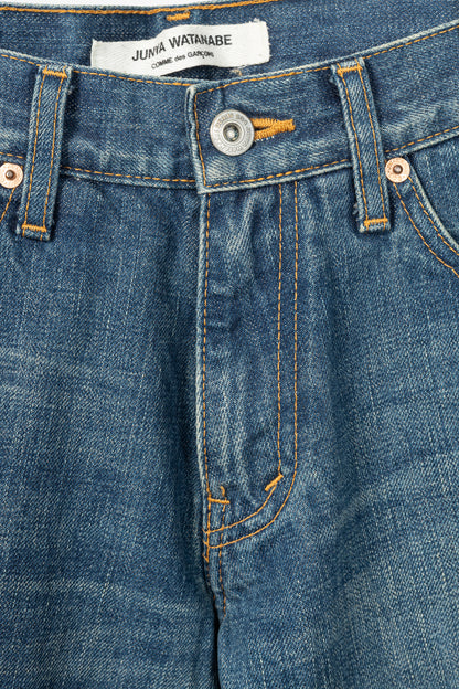 Junya Watanabe Comme des Garcons Blue Cotton Denim Slim Jeans