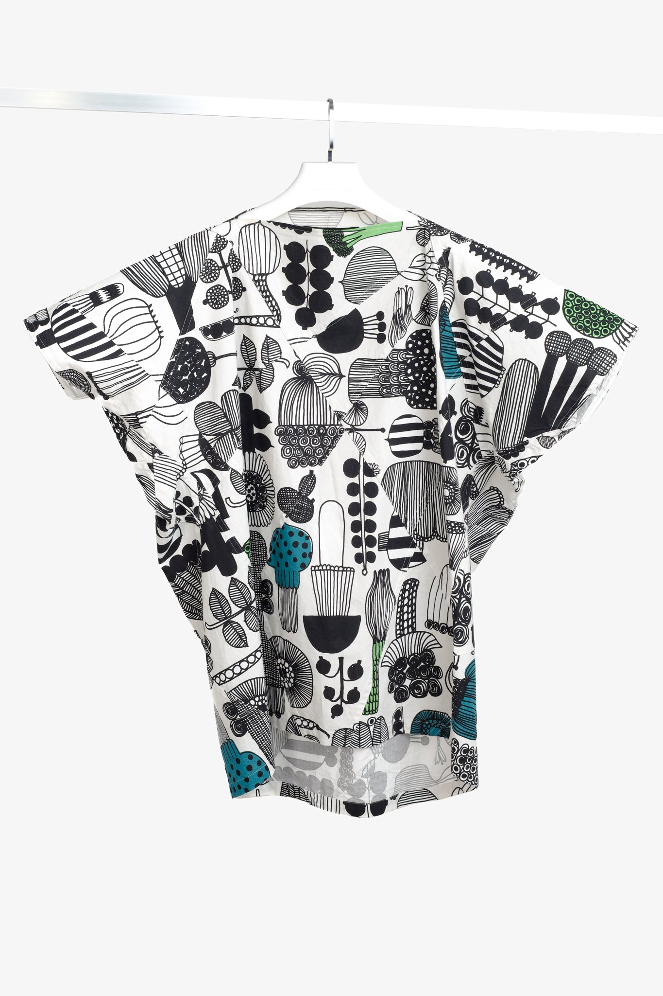 Junya Watanabe x Marimekko 2017 Black White Veggie Print Tunic