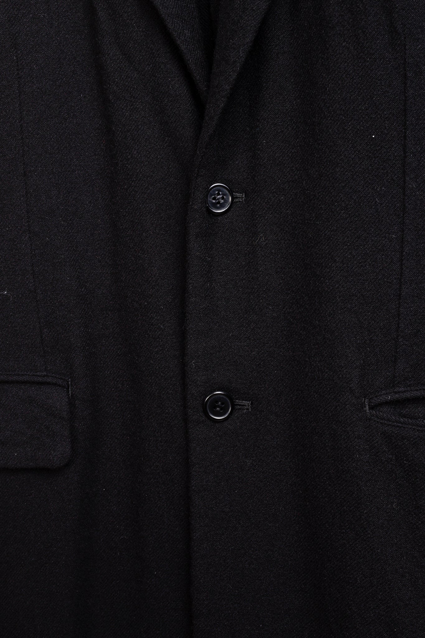 Comme Des Garçons Homme Plus 2017 Skull Appliqué Black Wool Coat