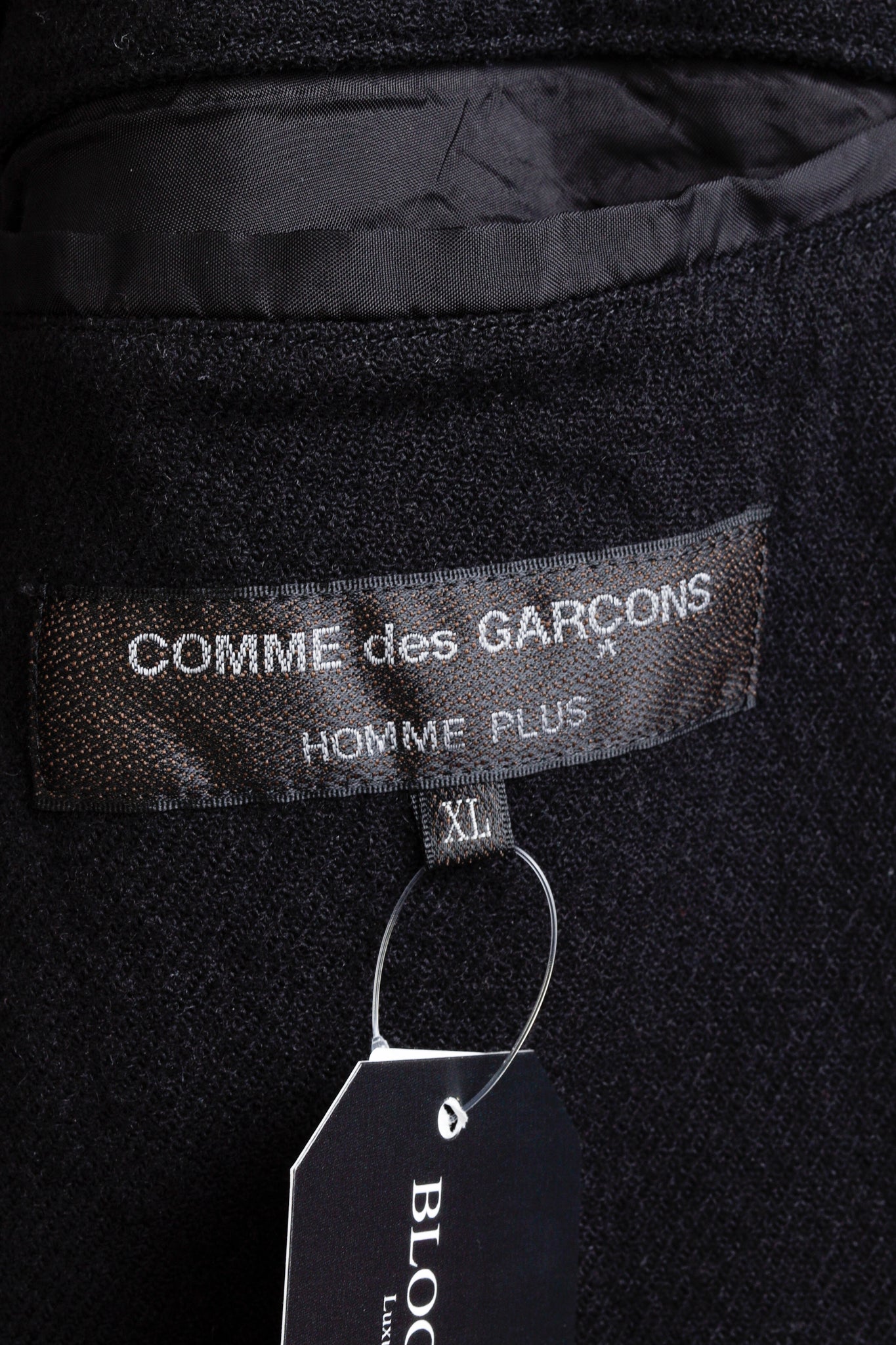 Comme Des Garçons Homme Plus 2017 Skull Appliqué Black Wool Coat