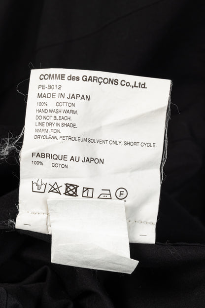 Comme des Garcons Homme Plus Black Cotton-Poplin Diagonal-Panel Buttoned Shirt