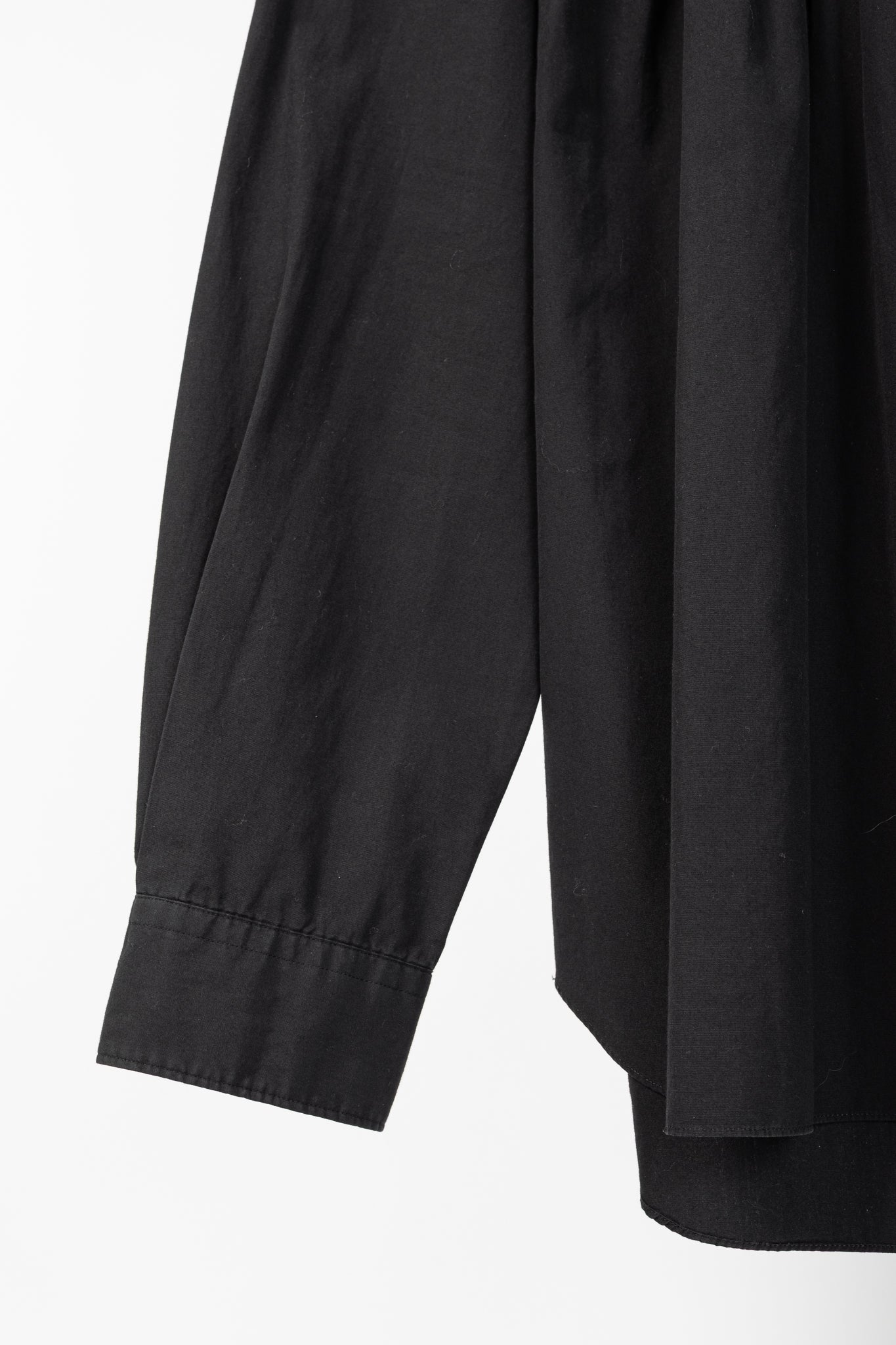 Comme des Garcons Homme Plus Black Cotton-Poplin Gathered-Yoke Buttoned Shirt
