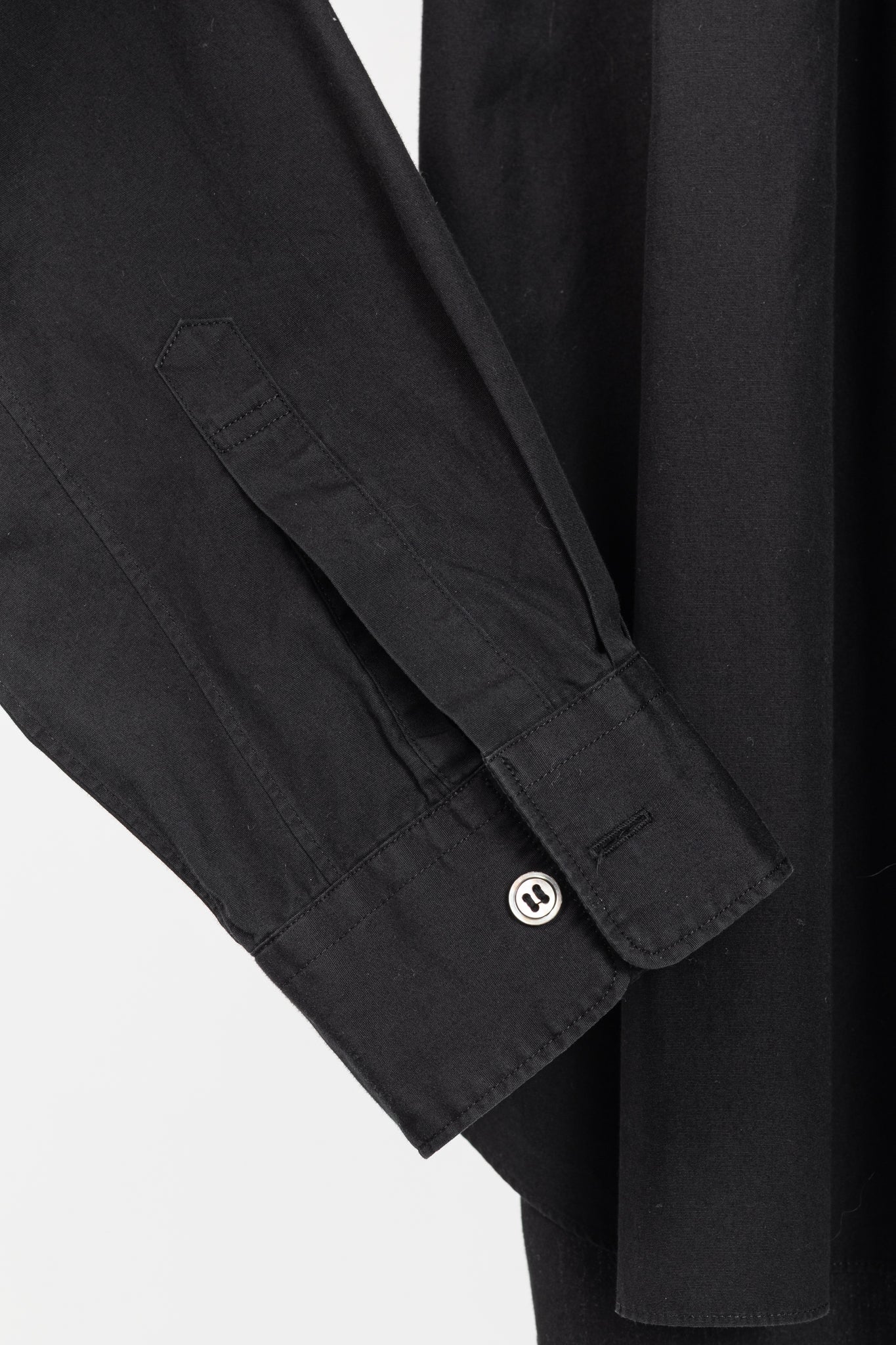 Comme des Garcons Homme Plus Black Cotton-Poplin Gathered-Yoke Buttoned Shirt