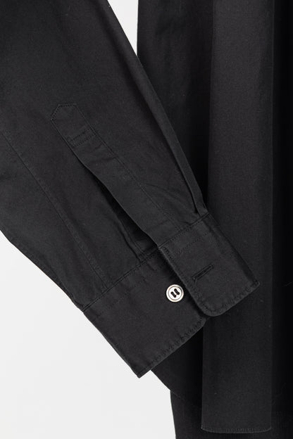 Comme des Garcons Homme Plus Black Cotton-Poplin Gathered-Yoke Buttoned Shirt