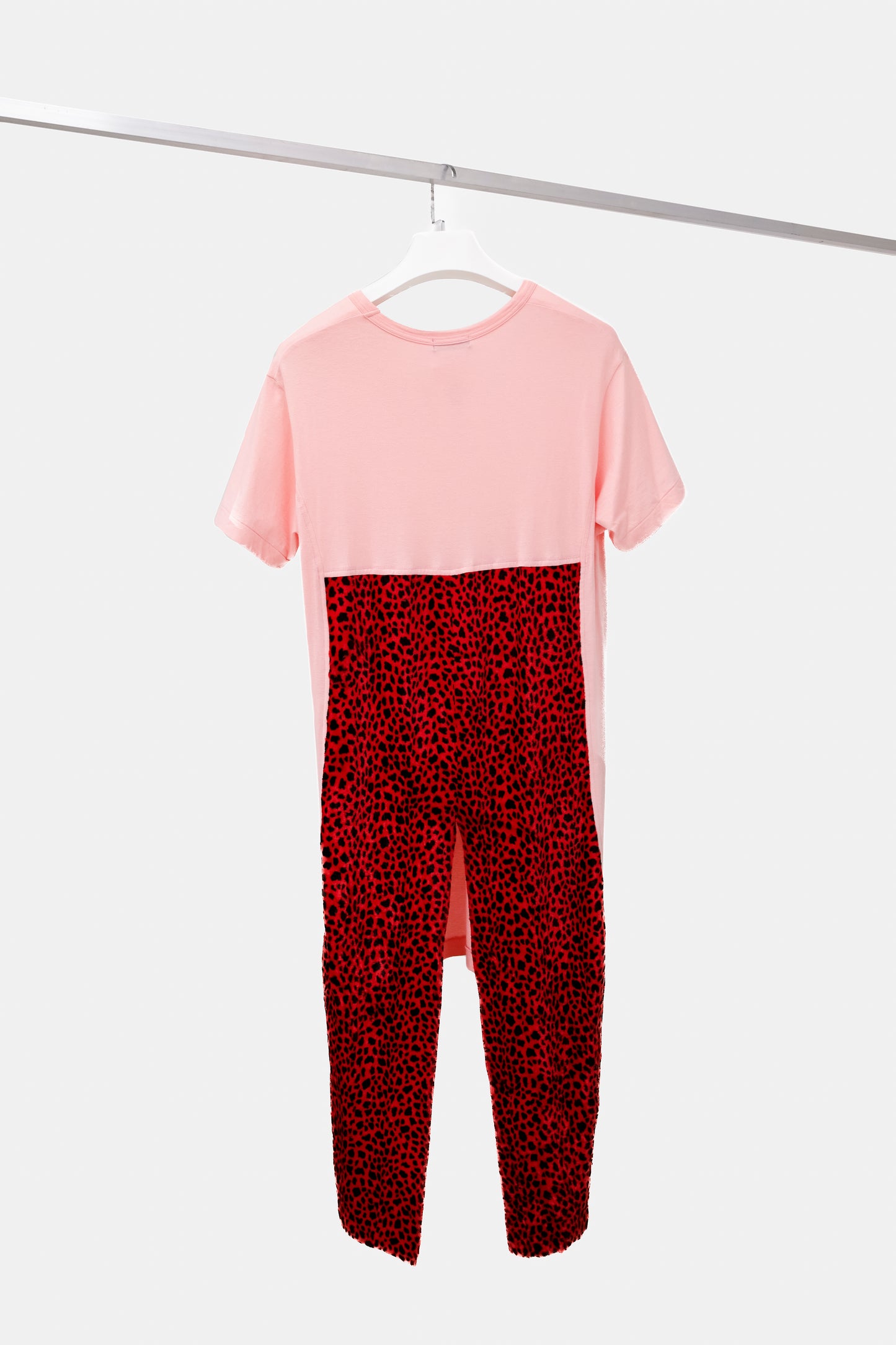Comme des Garçons Homme Plus Men's Pink Leopard T-Shirt