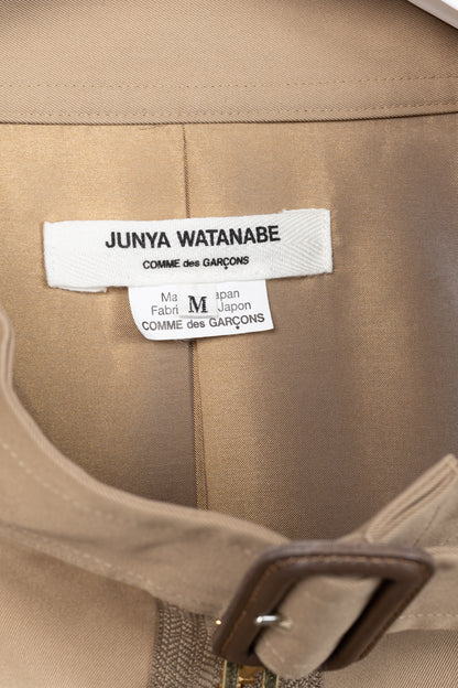 Junya Watanabe Comme Des Garcons SS/20 Runway Khaki Patchwork Trench Coat