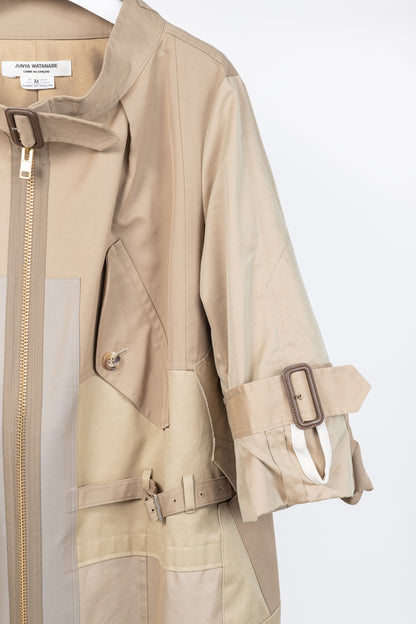 Junya Watanabe Comme Des Garcons SS/20 Runway Khaki Patchwork Trench Coat