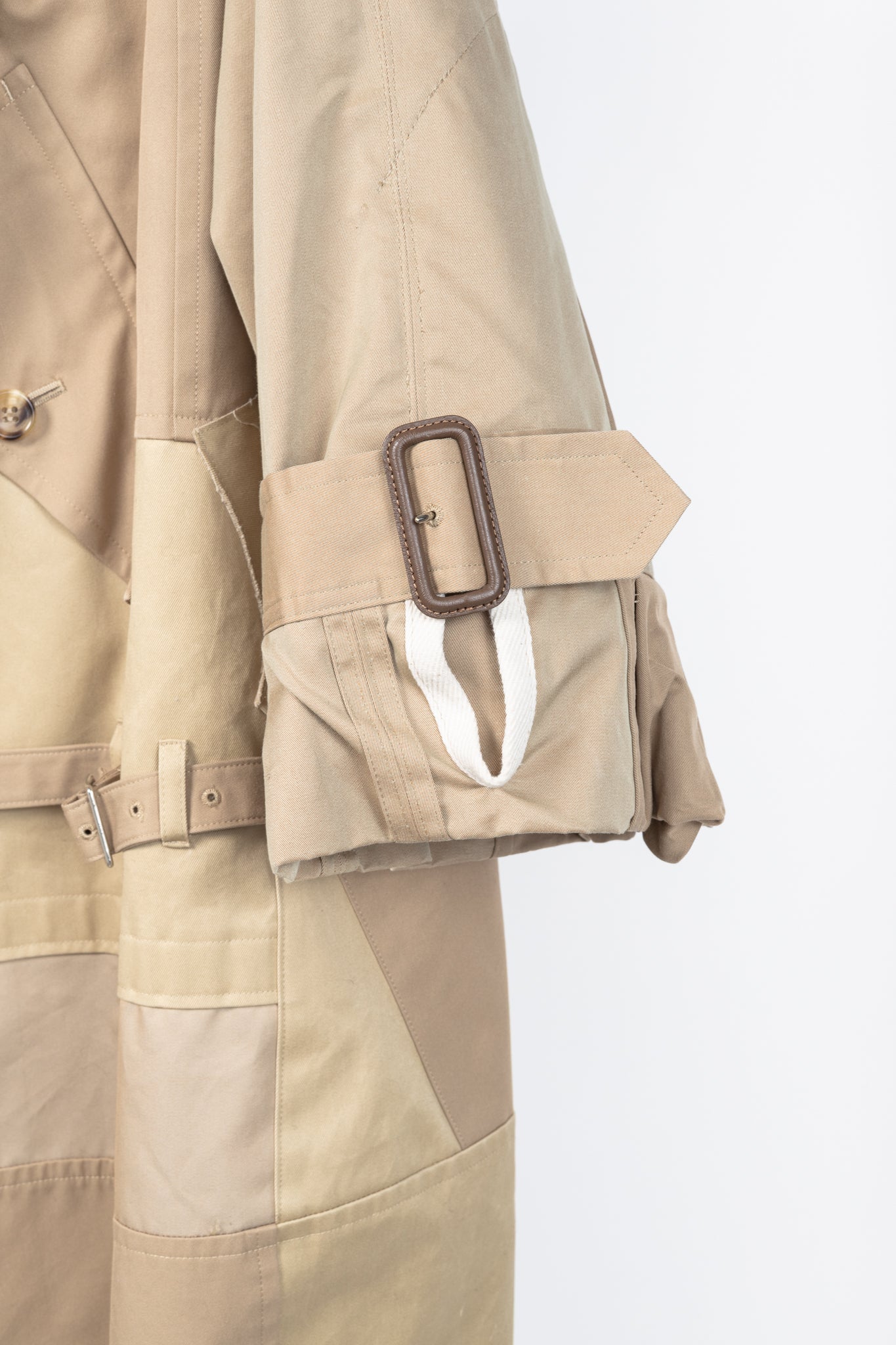 Junya Watanabe Comme Des Garcons SS/20 Runway Khaki Patchwork Trench Coat