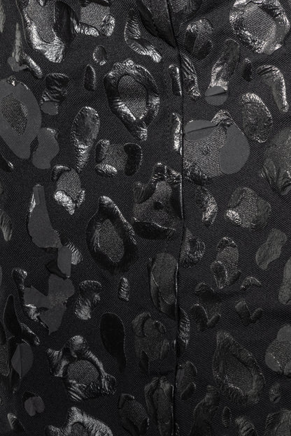BLACK Comme des Garcons Black Leopard-Twill Balloon Shorts