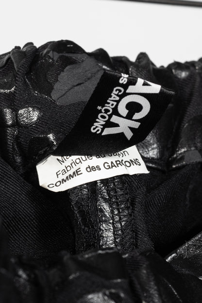 BLACK Comme des Garcons Black Leopard-Twill Balloon Shorts