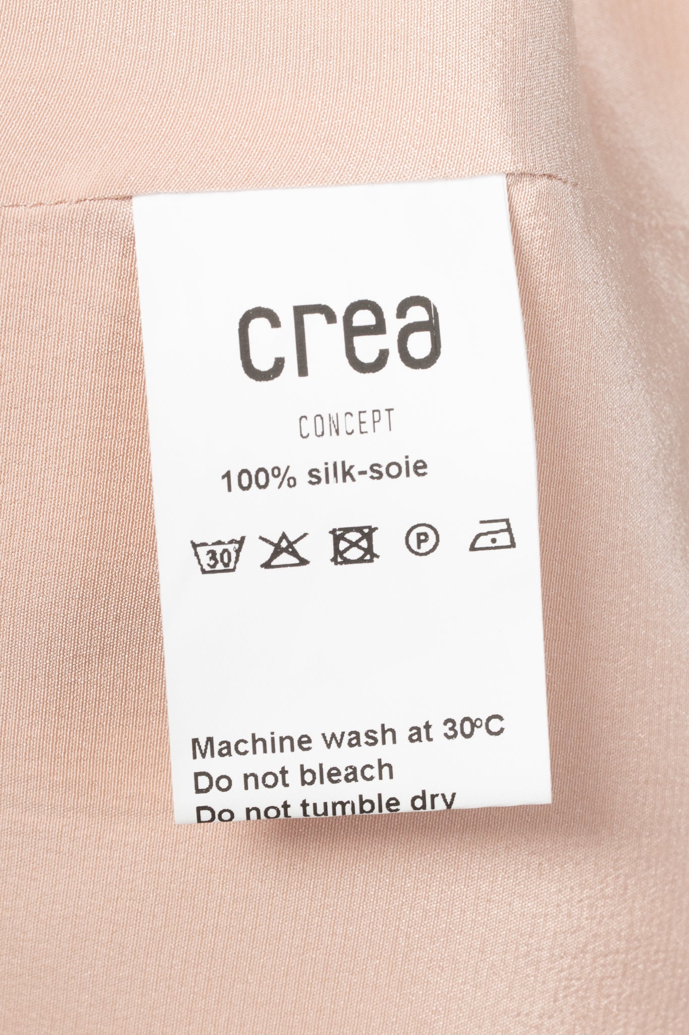 Crea Concept Pink Silk Crepe de Chine Tie-Strap Camisole