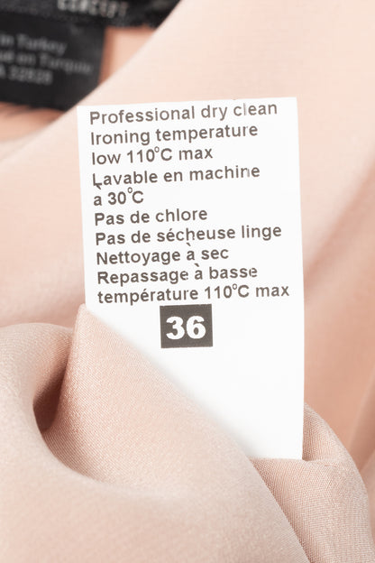 Crea Concept Pink Silk Crepe de Chine Tie-Strap Camisole