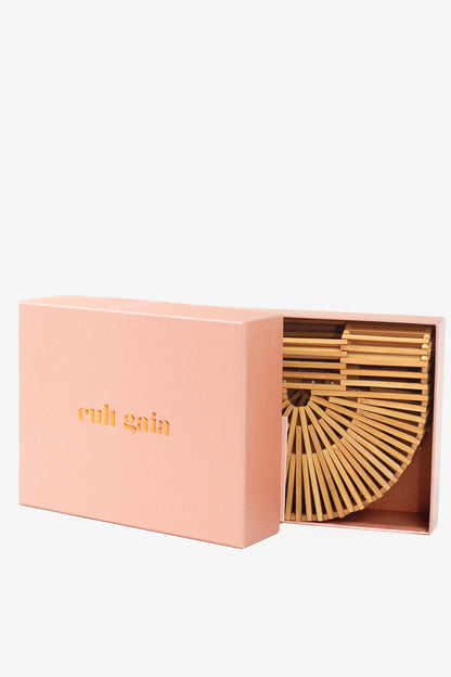 Cult Gaia Gaias Mini Ark Natural Tone Bamboo Structural Handbag