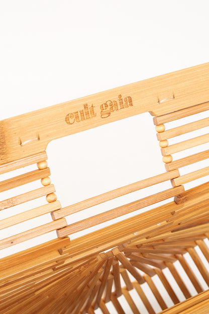 Cult Gaia Gaias Mini Ark Natural Tone Bamboo Structural Handbag
