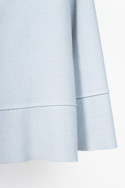 D. Exterior Blue Cashmere-Blend Knit Cardigan Blazer