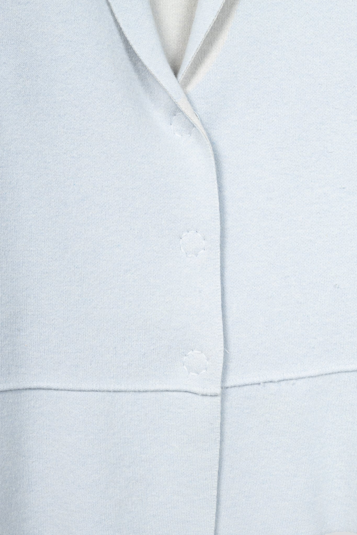 D. Exterior Blue Cashmere-Blend Knit Cardigan Blazer
