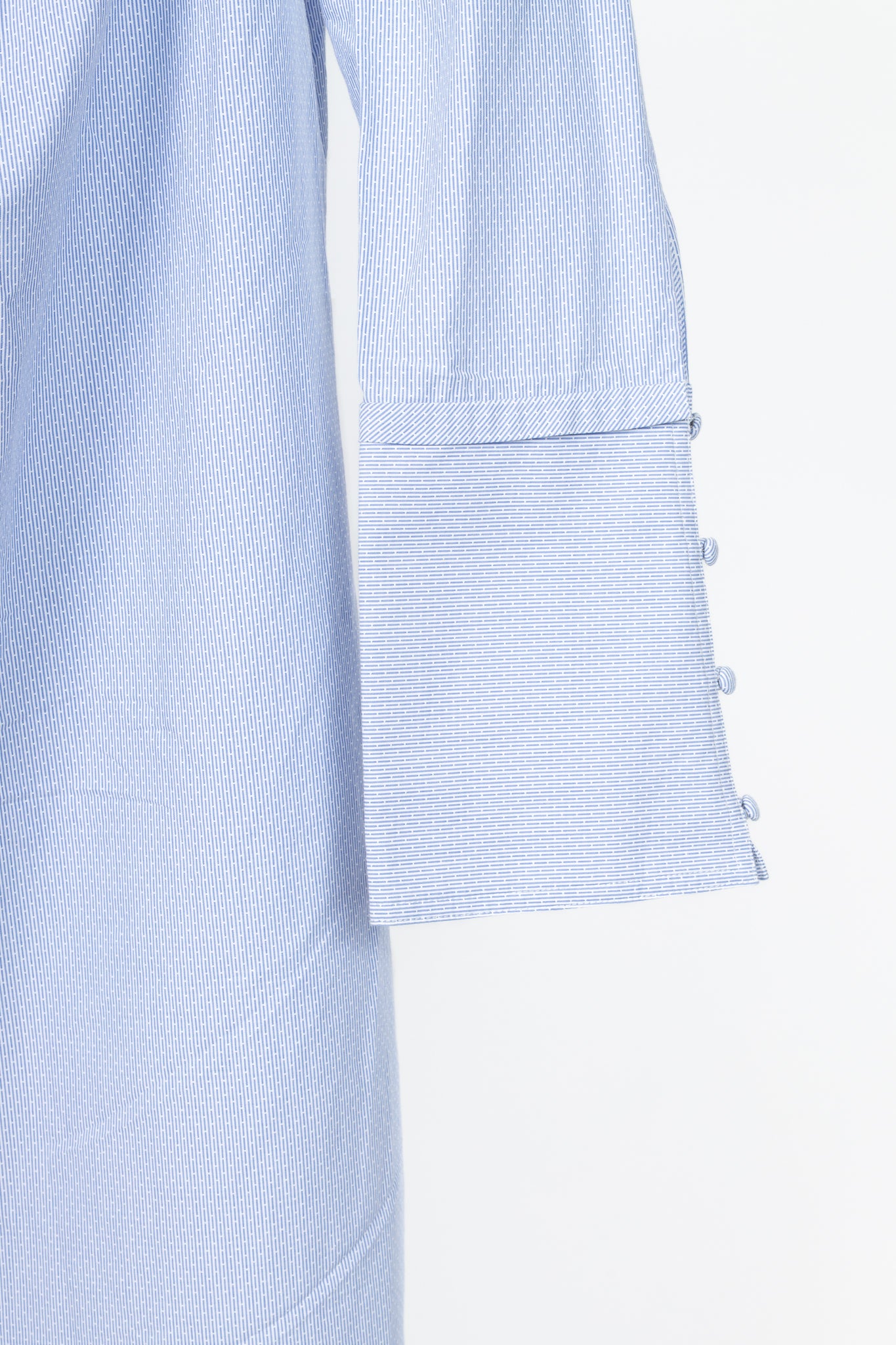 Derek Lam 10 Crosby Blue Pinstripe Cotton-Poplin Off-Shoulder Mini Dress