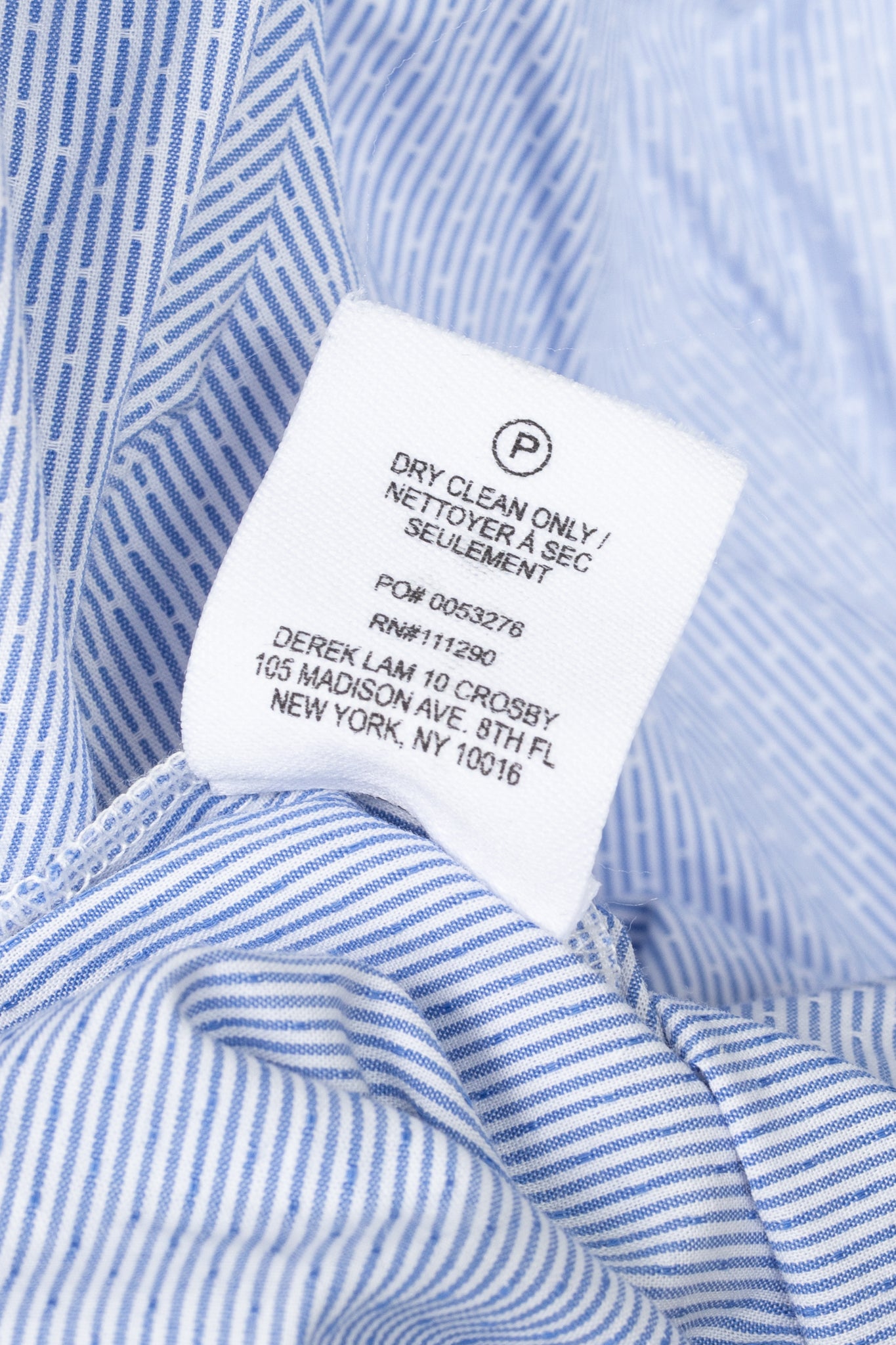Derek Lam 10 Crosby Blue Pinstripe Cotton-Poplin Off-Shoulder Mini Dress