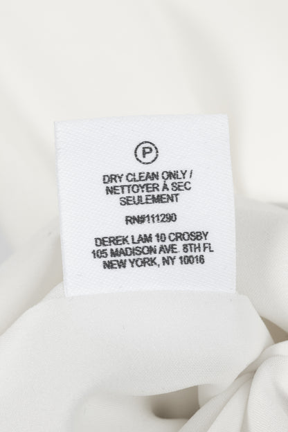 Derek Lam 10 Crosby White Crepe Grommet Laces Mini Dress