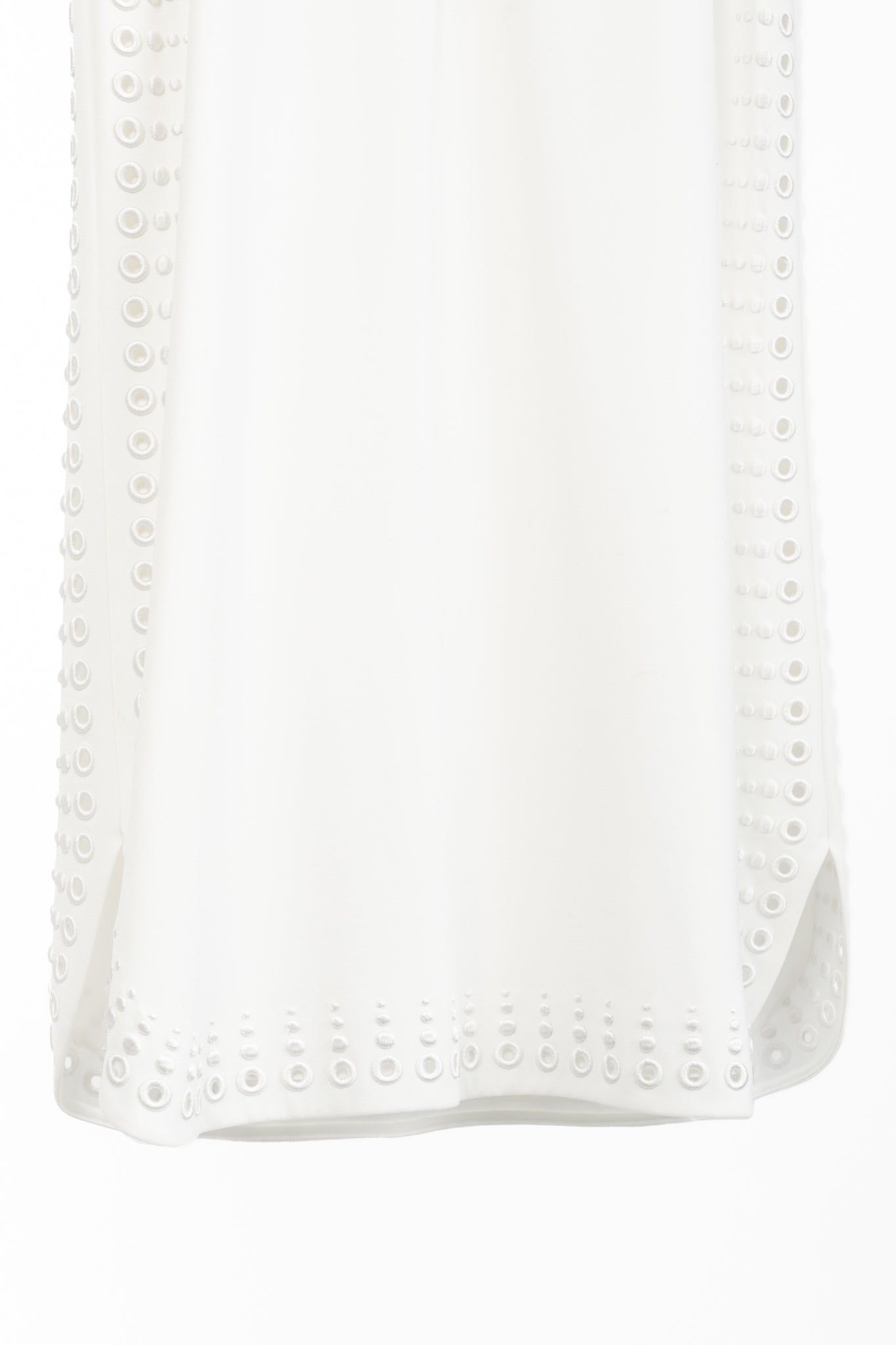 Derek Lam 10 Crosby White Crepe Grommet Laces Mini Dress