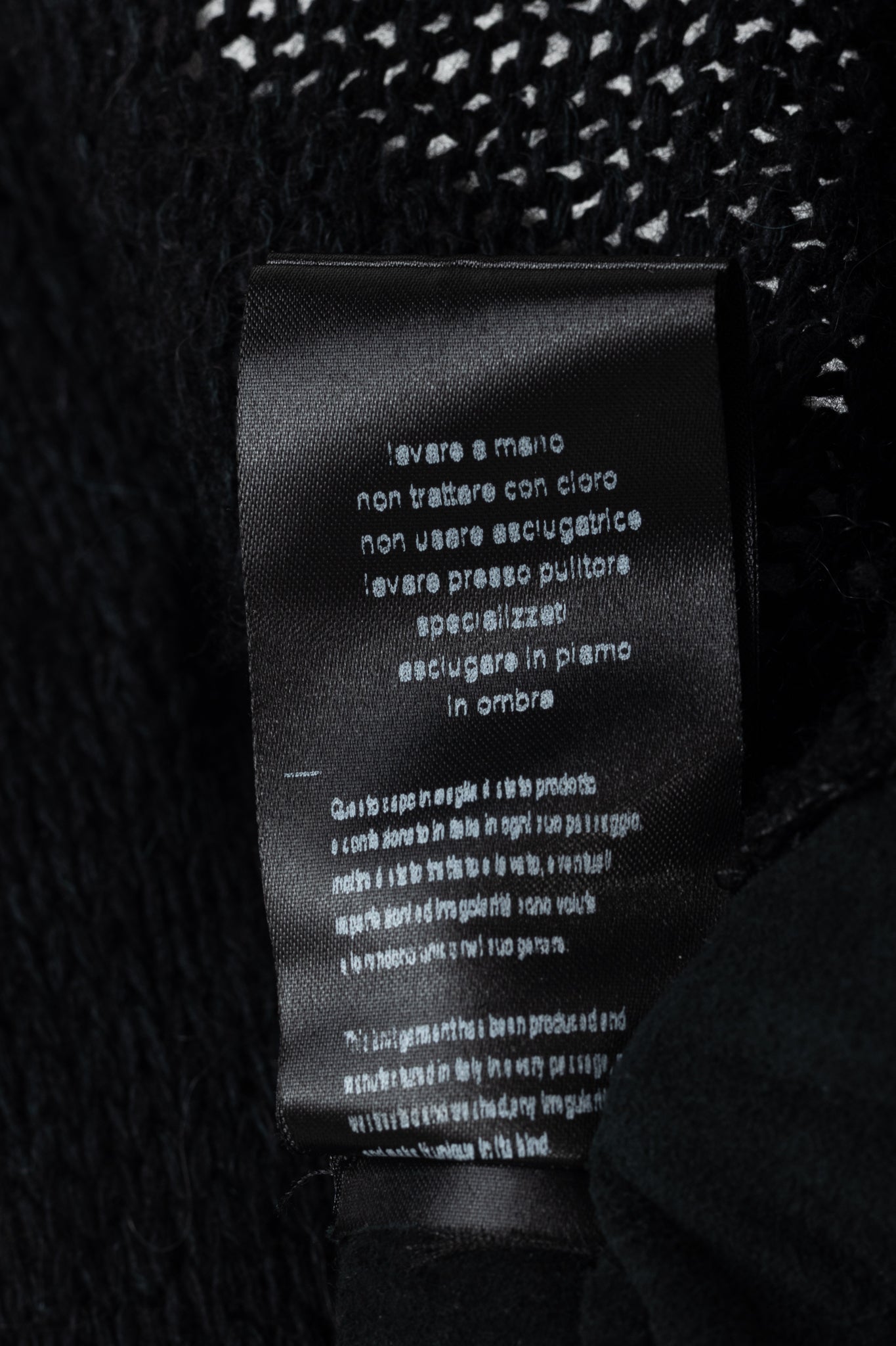 10sei0otto Black Knit Leather-Trim Cardigan
