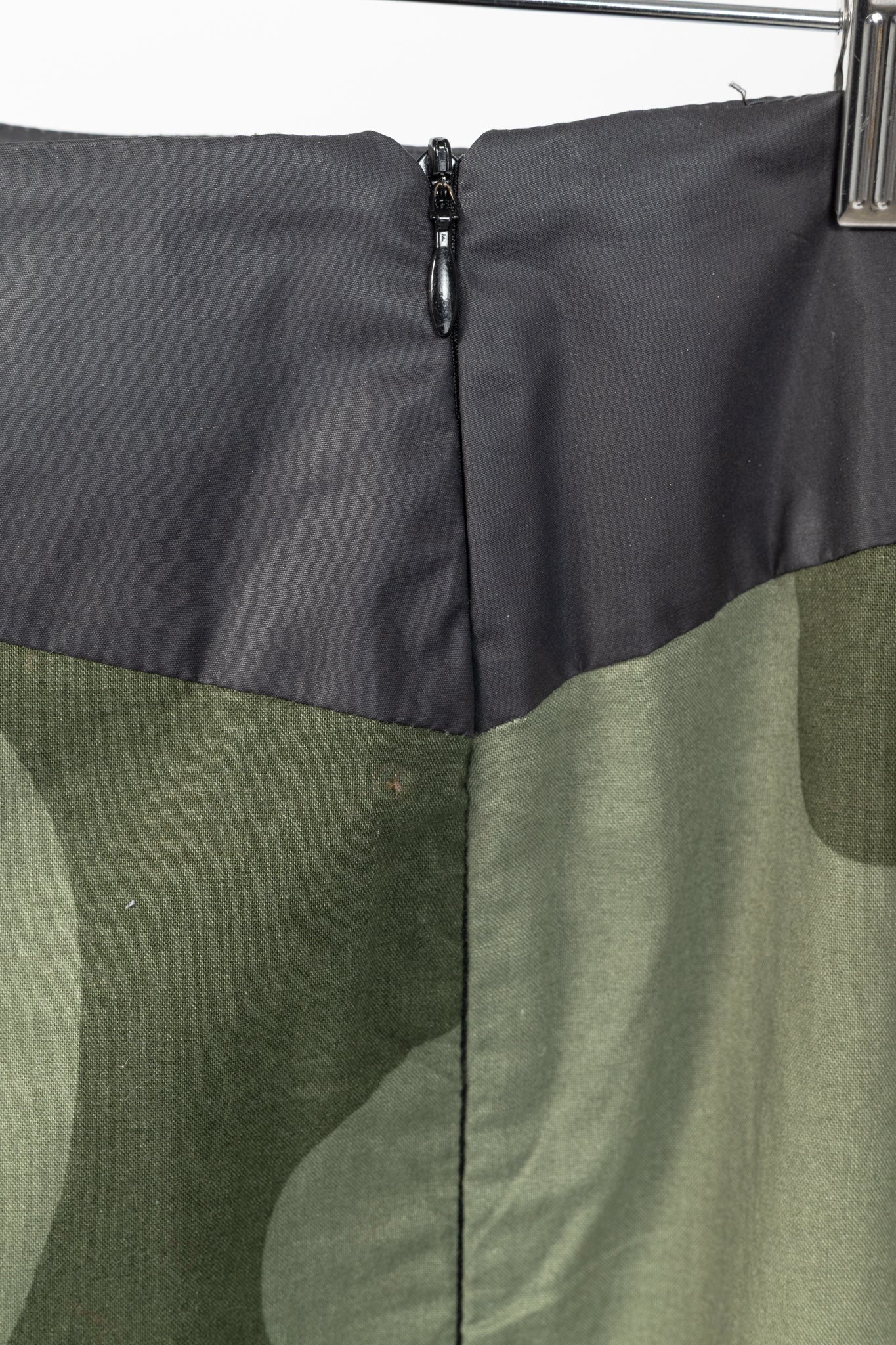 Diesel Reversible Camouflage & Grey Cotton-Blend Maxi Skirt