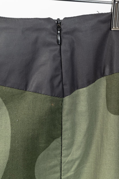Diesel Reversible Camouflage & Grey Cotton-Blend Maxi Skirt