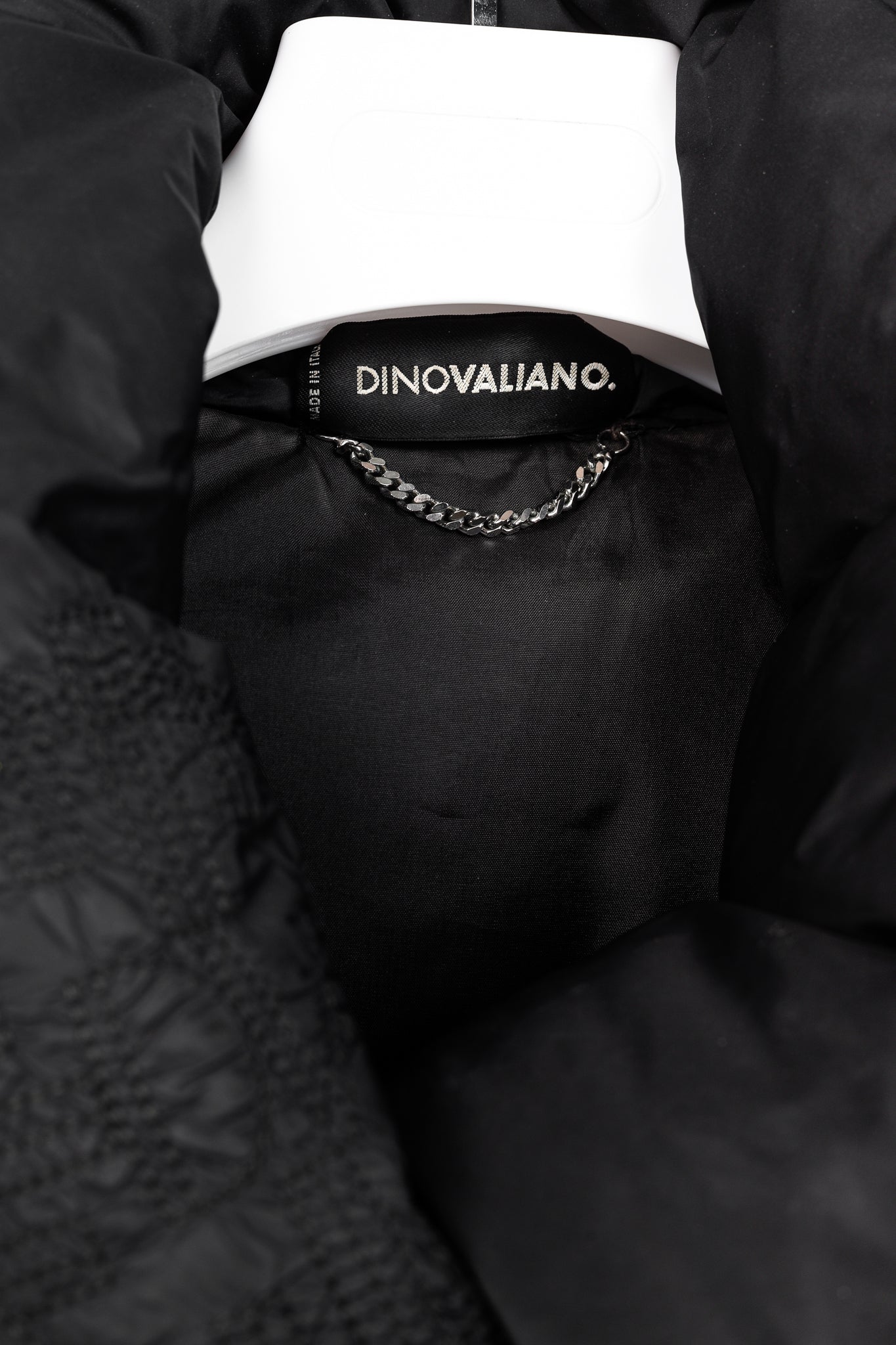 Dino Valiano Black Quilted-Medallion Down Jacket