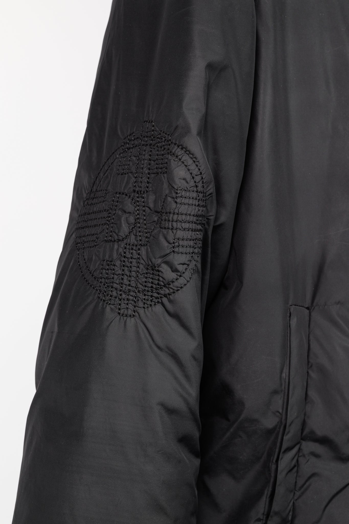 Dino Valiano Black Quilted-Medallion Down Jacket