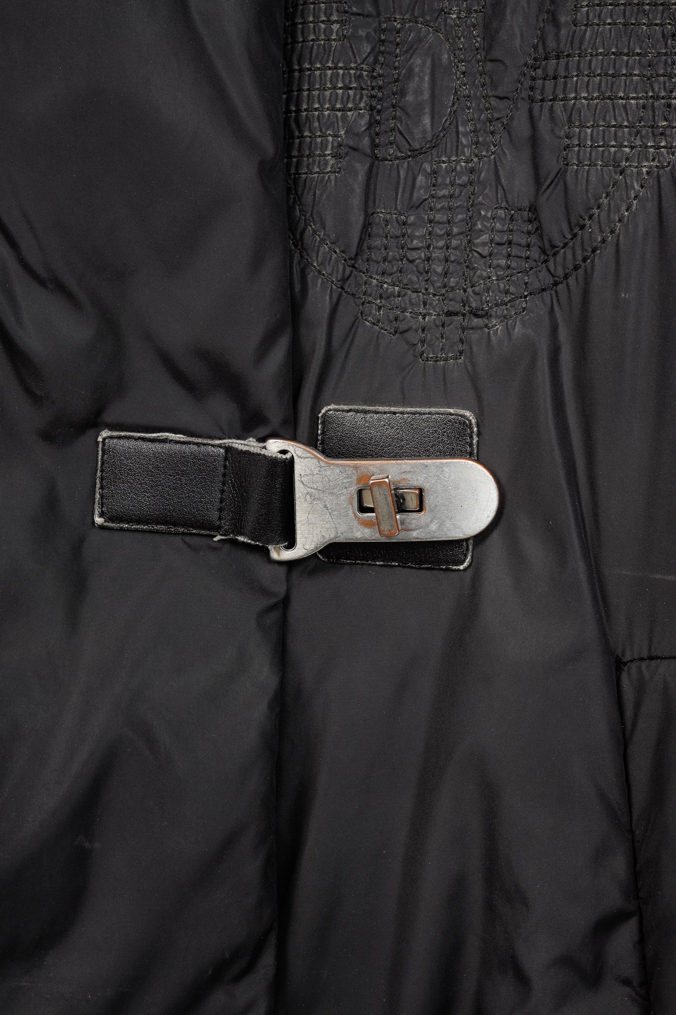 Dino Valiano Black Quilted-Medallion Down Jacket
