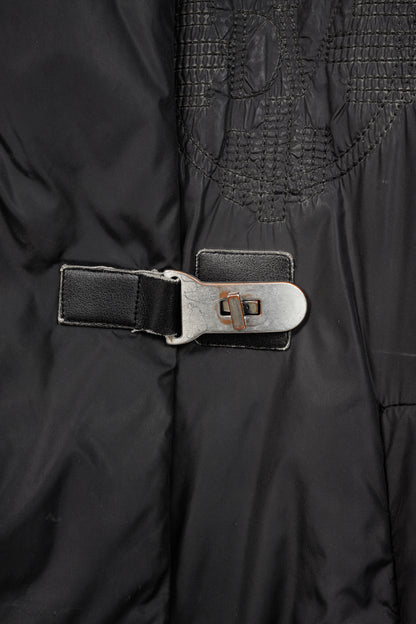 Dino Valiano Black Quilted-Medallion Down Jacket