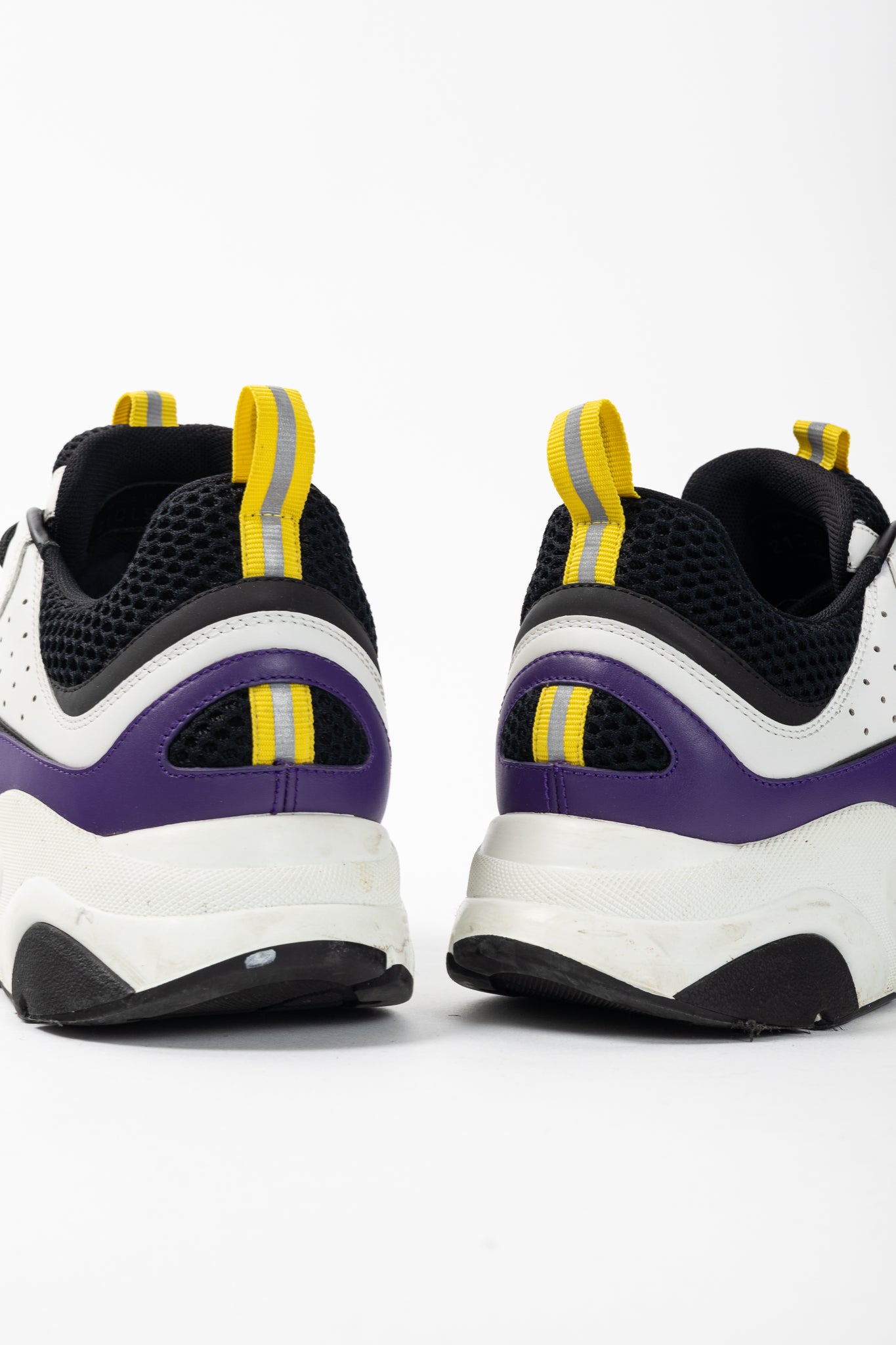 Dior B22 "Violet White" Leather & Mesh Lace-Up Sneakers