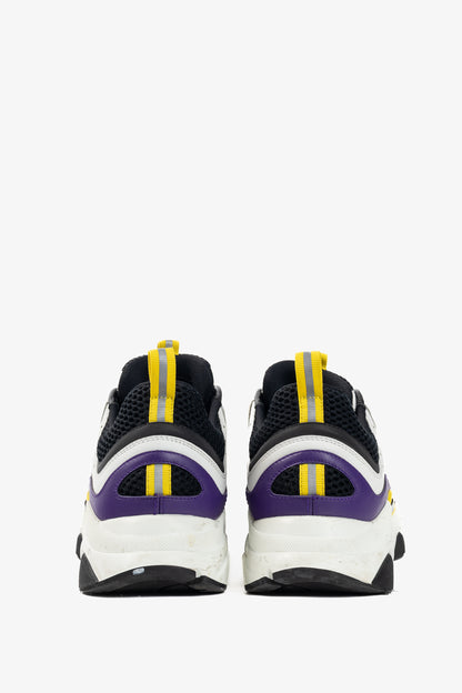 Dior B22 "Violet White" Leather & Mesh Lace-Up Sneakers