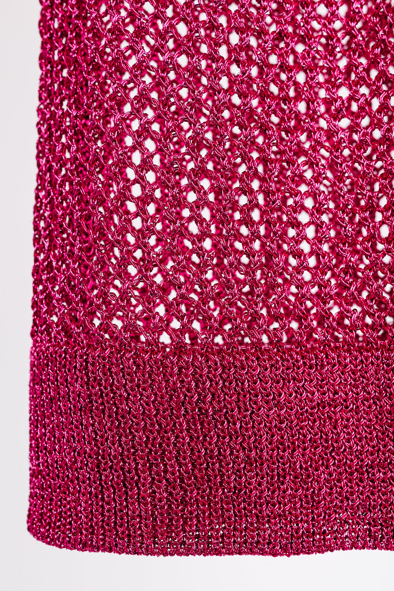 Dodo Bar Or Nma Fuchsia Short-Sleeve Crochet Polo Shirt